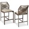 Best Choice Products Set of 2 Indoor Outdoor Counter Height Barstools w/ All-Weather Rope & Aluminum